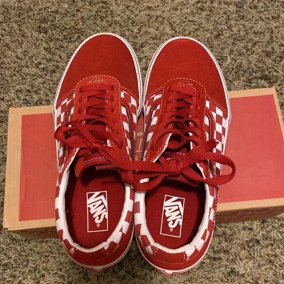 Checkered Chili Pepper Vans - Picture 5 of 8